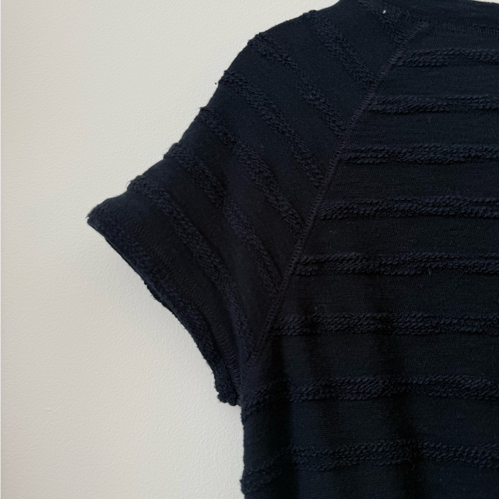 Abercrombie Kids Girls Navy Textured Dress size 15/16 | Stretch Waist Casual - Picture 6 of 7